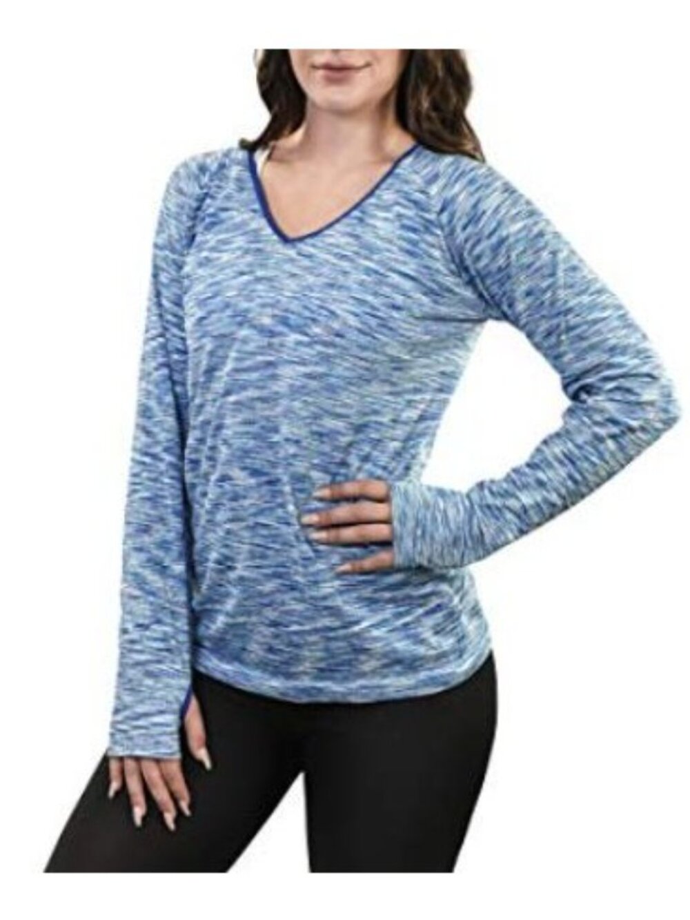 Young USA Stretch Activewear Size Large Long Sleeve Multi Colored EUC